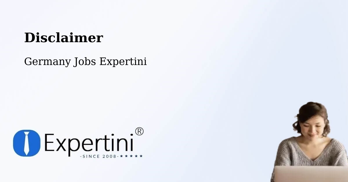 Disclaimer – Nienstädt - Germany Jobs Expertini